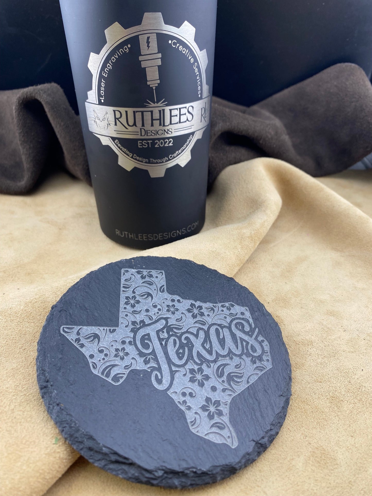 Slate Coaster-Texas Set