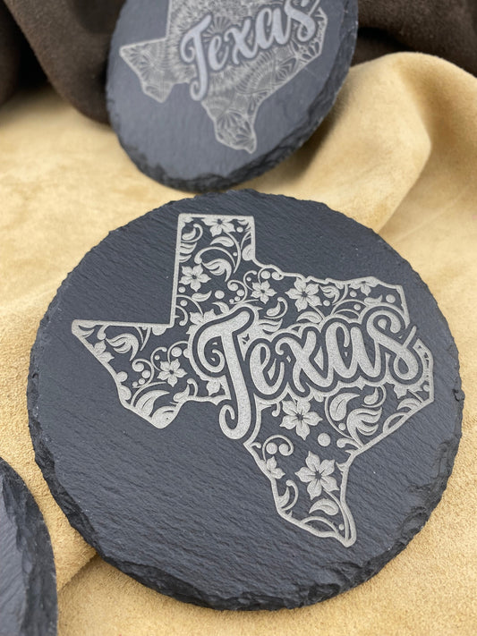 Slate Coaster-Texas Set